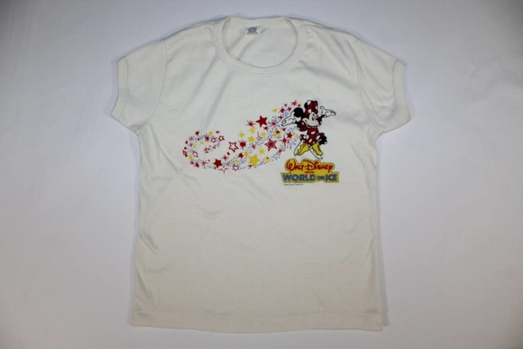 Minnie Mouse Walt Disney World On Ice Vintage 1980s Unisex Mens Womens T-shirt - Picture 1 of 3